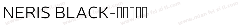 NERIS BLACK字体转换
